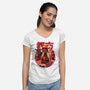 Usagi Urban Samurai-Womens-V-Neck-Tee-Bruno Mota