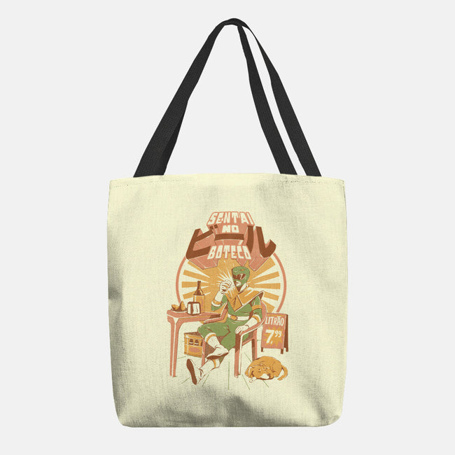 Sentai On The Bar-None-Basic Tote-Bag-ilustrata