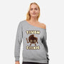 Tough Cookie-Womens-Off Shoulder-Sweatshirt-Weird & Punderful