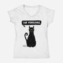 Catman-Womens-V-Neck-Tee-kharmazero