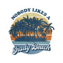 Nobody Likes A Shady Beach-Cat-Basic-Pet Tank-kg07
