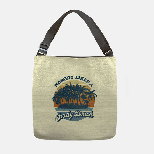 Nobody Likes A Shady Beach-None-Adjustable Tote-Bag-kg07