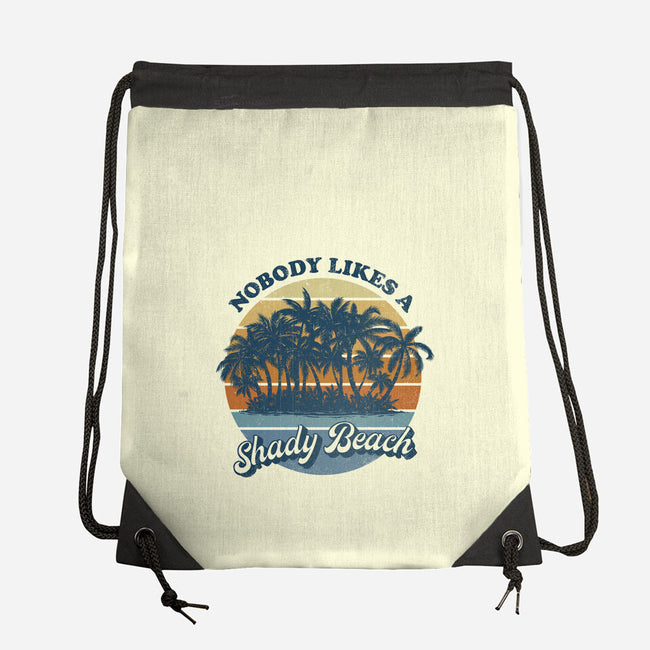 Nobody Likes A Shady Beach-None-Drawstring-Bag-kg07
