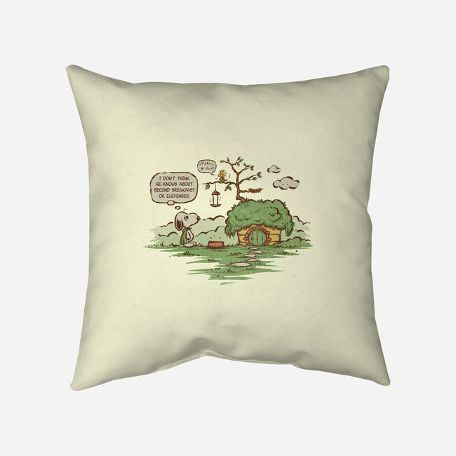 Second Breakfast And Elevenses-None-Removable Cover-Throw Pillow-kg07