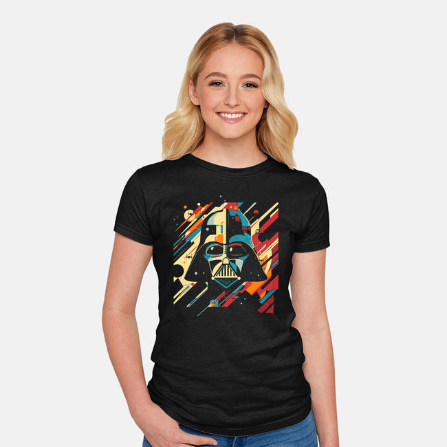Vader Dark Helmet-Womens-Fitted-Tee-kharmazero