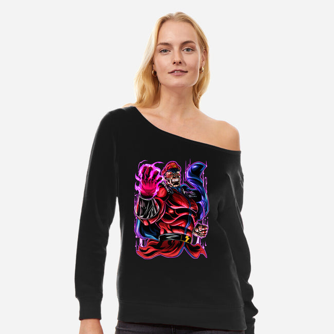 Psychic Power-Womens-Off Shoulder-Sweatshirt-Conjura Geek