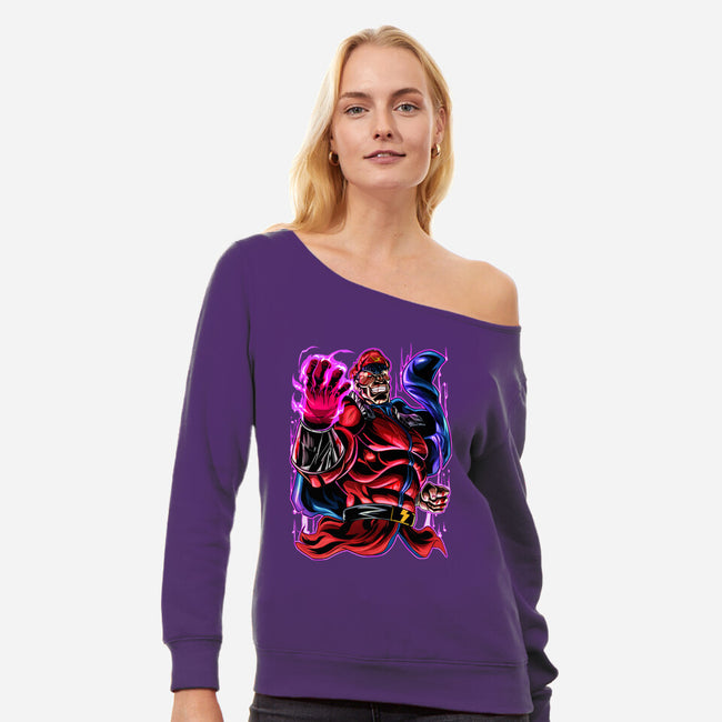 Psychic Power-Womens-Off Shoulder-Sweatshirt-Conjura Geek