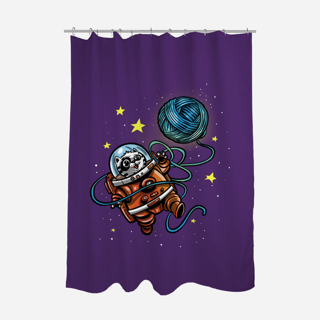 AstroCat-None-Polyester-Shower Curtain-zascanauta