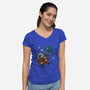 AstroCat-Womens-V-Neck-Tee-zascanauta