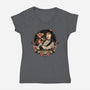 The Street Rat-Womens-V-Neck-Tee-momma_gorilla