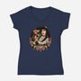 The Street Rat-Womens-V-Neck-Tee-momma_gorilla