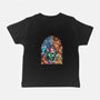 Tanjiro Stained Glass-Baby-Basic-Tee-line13design