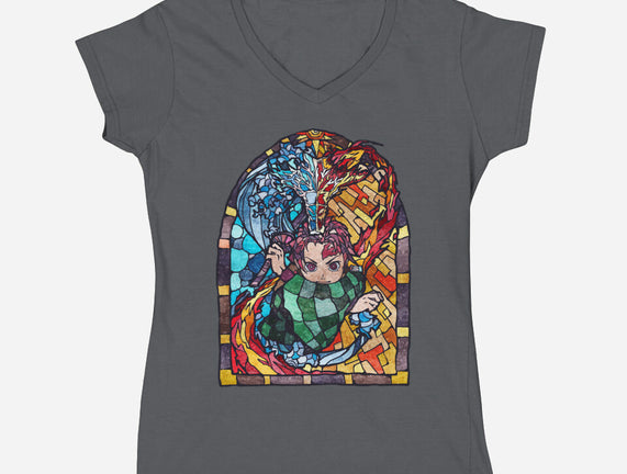 Tanjiro Stained Glass