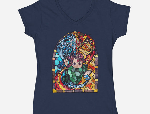 Tanjiro Stained Glass