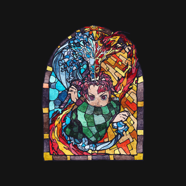 Tanjiro Stained Glass-Youth-Pullover-Sweatshirt-line13design