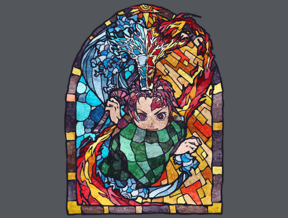 Tanjiro Stained Glass