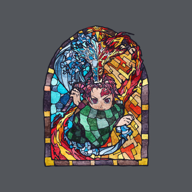 Tanjiro Stained Glass-None-Basic Tote-Bag-line13design