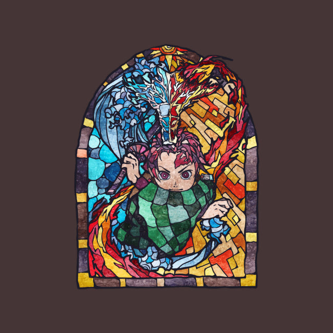 Tanjiro Stained Glass-None-Basic Tote-Bag-line13design