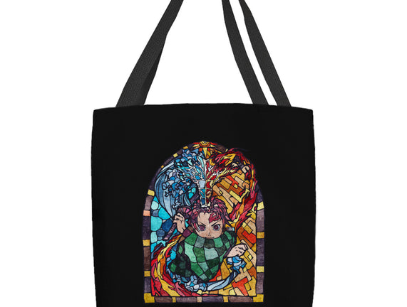 Tanjiro Stained Glass