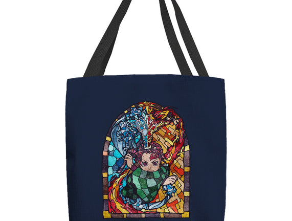 Tanjiro Stained Glass