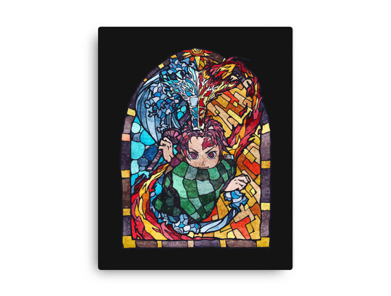 Tanjiro Stained Glass
