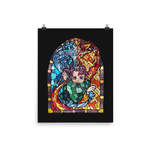 Tanjiro Stained Glass