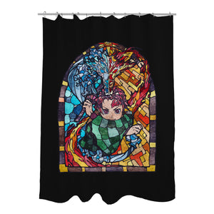 Tanjiro Stained Glass