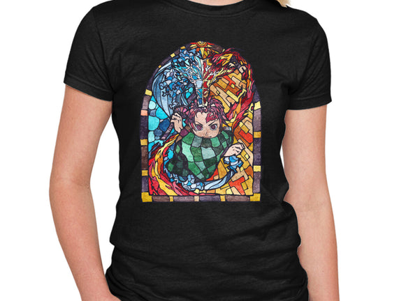 Tanjiro Stained Glass