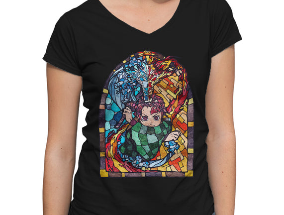 Tanjiro Stained Glass