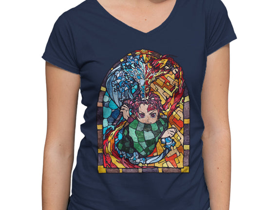 Tanjiro Stained Glass