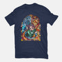 Tanjiro Stained Glass-Womens-Fitted-Tee-line13design