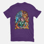 Tanjiro Stained Glass-Womens-Fitted-Tee-line13design