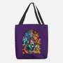 Tanjiro Stained Glass-None-Basic Tote-Bag-line13design