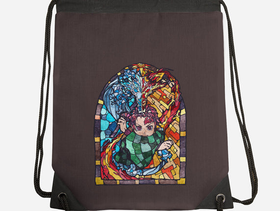 Tanjiro Stained Glass
