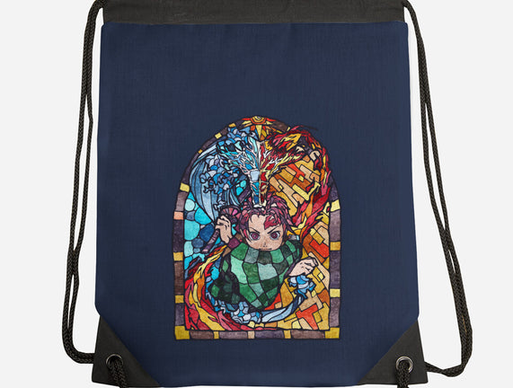 Tanjiro Stained Glass