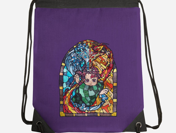 Tanjiro Stained Glass