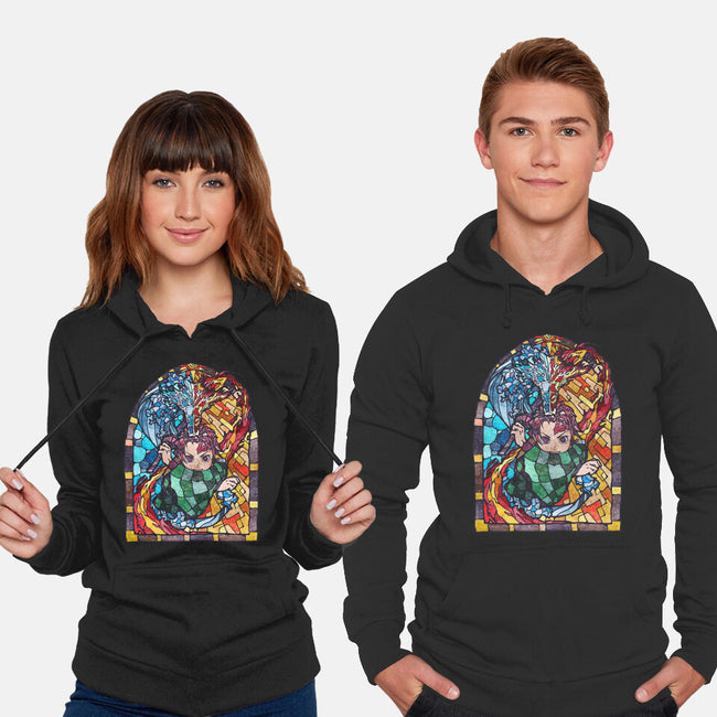 Tanjiro Stained Glass-Unisex-Pullover-Sweatshirt-line13design