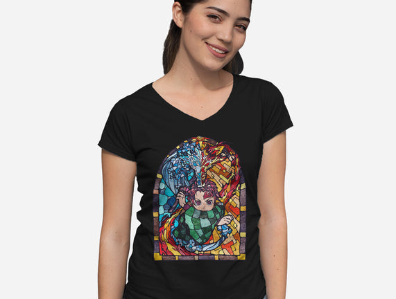 Tanjiro Stained Glass