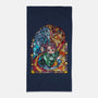 Tanjiro Stained Glass-None-Beach-Towel-line13design