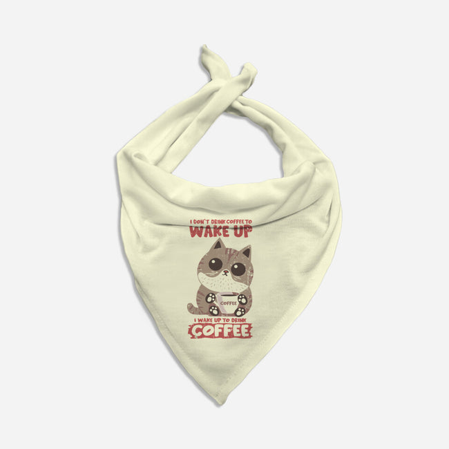 I Wake Up For Coffee-Dog-Bandana-Pet Collar-turborat14