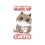 I Wake Up For Coffee-Womens-Fitted-Tee-turborat14