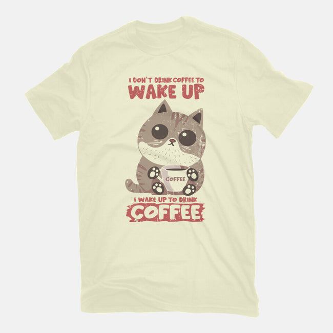 I Wake Up For Coffee-Mens-Basic-Tee-turborat14