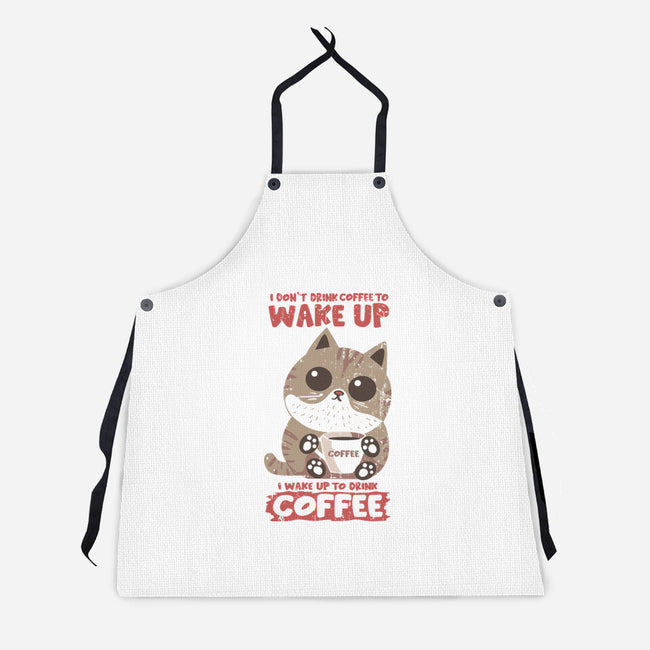 I Wake Up For Coffee-Unisex-Kitchen-Apron-turborat14