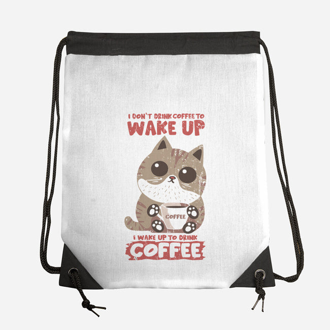 I Wake Up For Coffee-None-Drawstring-Bag-turborat14