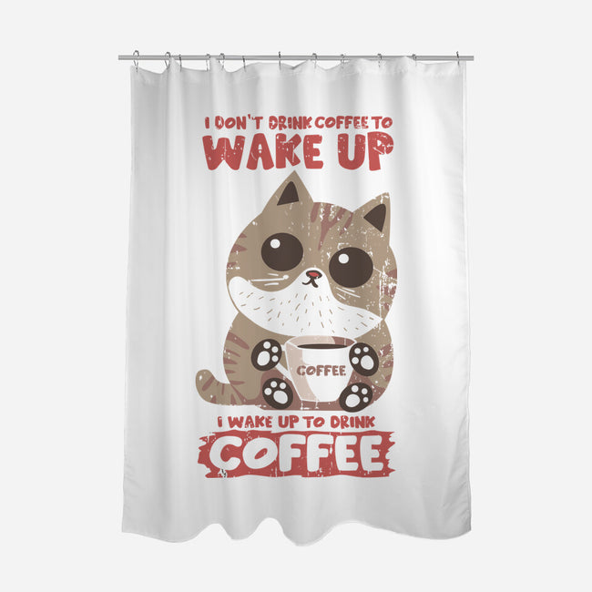 I Wake Up For Coffee-None-Polyester-Shower Curtain-turborat14