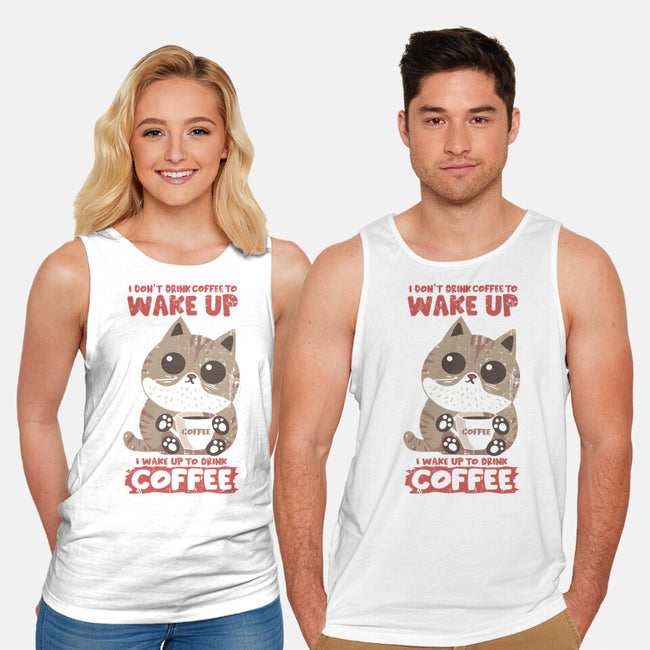 I Wake Up For Coffee-Unisex-Basic-Tank-turborat14