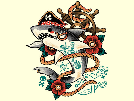 Pirate Shark Tattoo