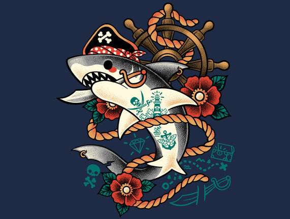 cartoon shark tattoo