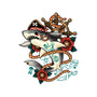 Pirate Shark Tattoo-None-Adjustable Tote-Bag-NemiMakeit