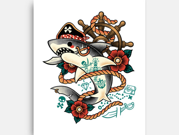 Pirate Shark Tattoo